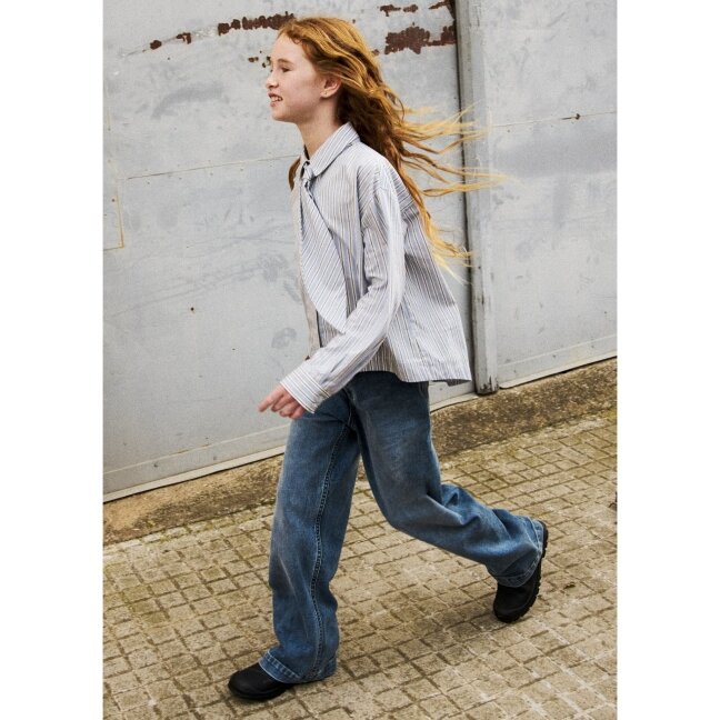 Girls blue wide-leg jeans Mayoral 7503 Girls blue wide-leg jeans Mayoral 7503
