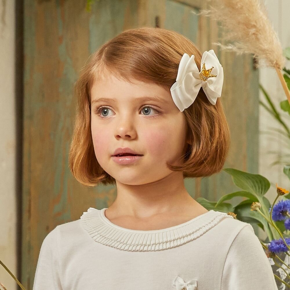 Angel's Face Crown big bow hairclip snowdrop 1 Angel's Face Crown big bow hairclip snowdrop 1