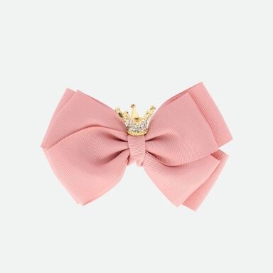 Plaukų segtukas su karūna Angel's Face Crown big bow blush