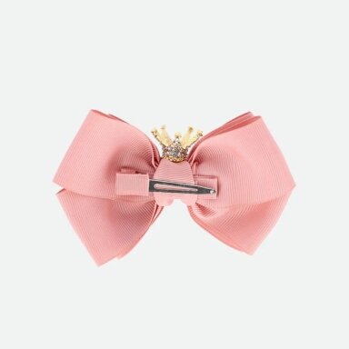 Plaukų segtukas su karūna Angel's Face Crown big bow blush