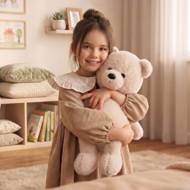 Pliušinis rudas meškinas Moka Bear 47cm Pliušinis rudas meškinas Moka Bear 47cm