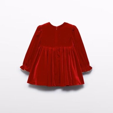 Baby girl red velvet dress Abel & Lula 5513