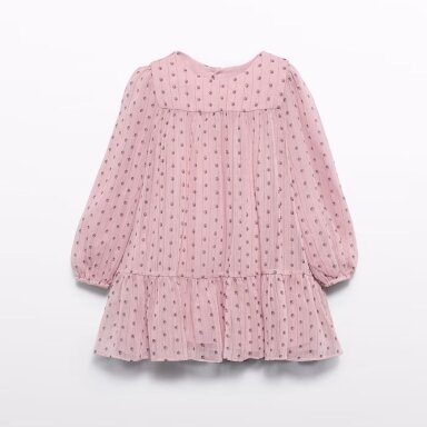 Girls pink dot dress Abel & Lula 5524 Girls pink dot dress Abel & Lula 5524