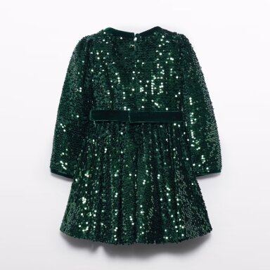 Girls emerald green sequin dress Abel & Lula 5575 Girls emerald green sequin dress Abel & Lula 5575