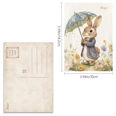 Sveikinimo atvirukas "Peter Rabbit" Sveikinimo atvirukas "Peter Rabbit"