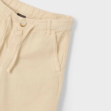 Boys light brown linen pants Mayoral 3568