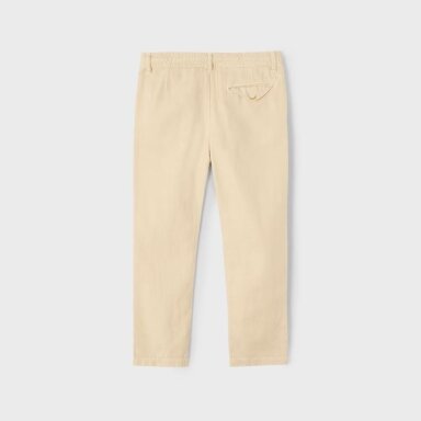 Boys light brown linen pants Mayoral 3568