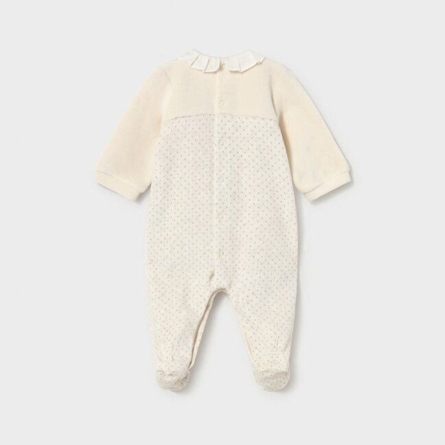 Veliūriniai kreminės spalvos šliaužtinukai mergaitei Mayoral 2752 2 Veliūriniai kreminės spalvos šliaužtinukai mergaitei Mayoral 2752 2